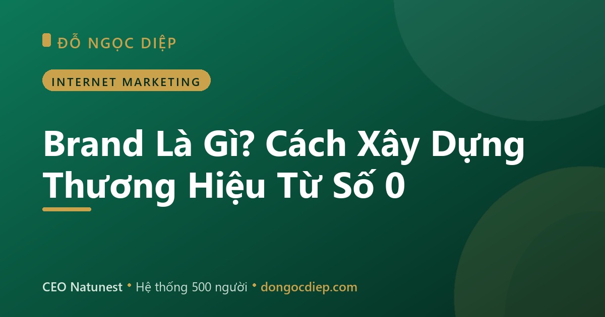 Brand Là Gì? Cách Xây Dựng Thương Hiệu Từ Số 0