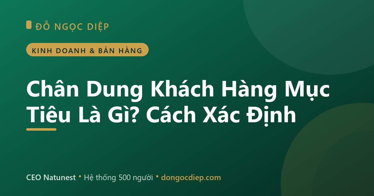 Chân Dung Khách Hàng Mục Tiêu Là Gì? Cách Xác Định