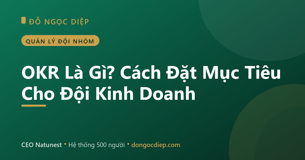 OKR Là Gì? Cách Đặt Mục Tiêu Cho Đội Kinh Doanh