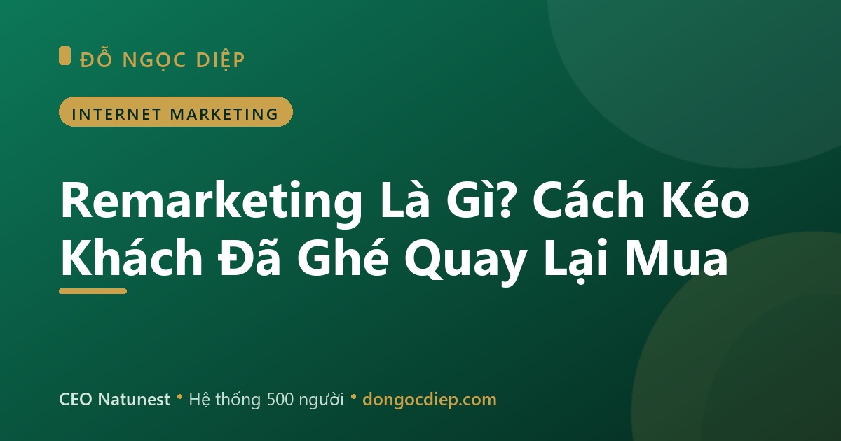 Remarketing Là Gì? Cách Kéo Khách Đã Ghé Quay Lại Mua